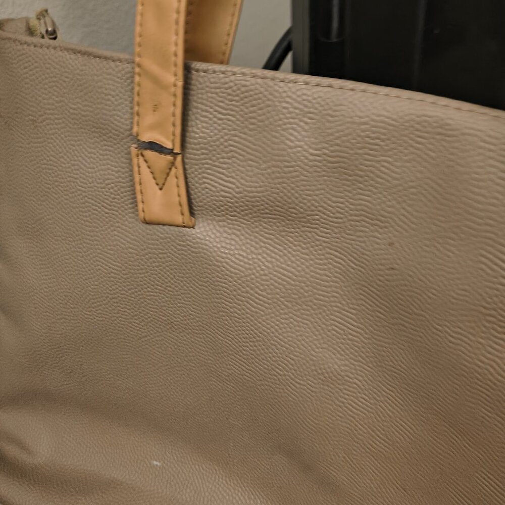 Brown Pebble tote back unsure of brand